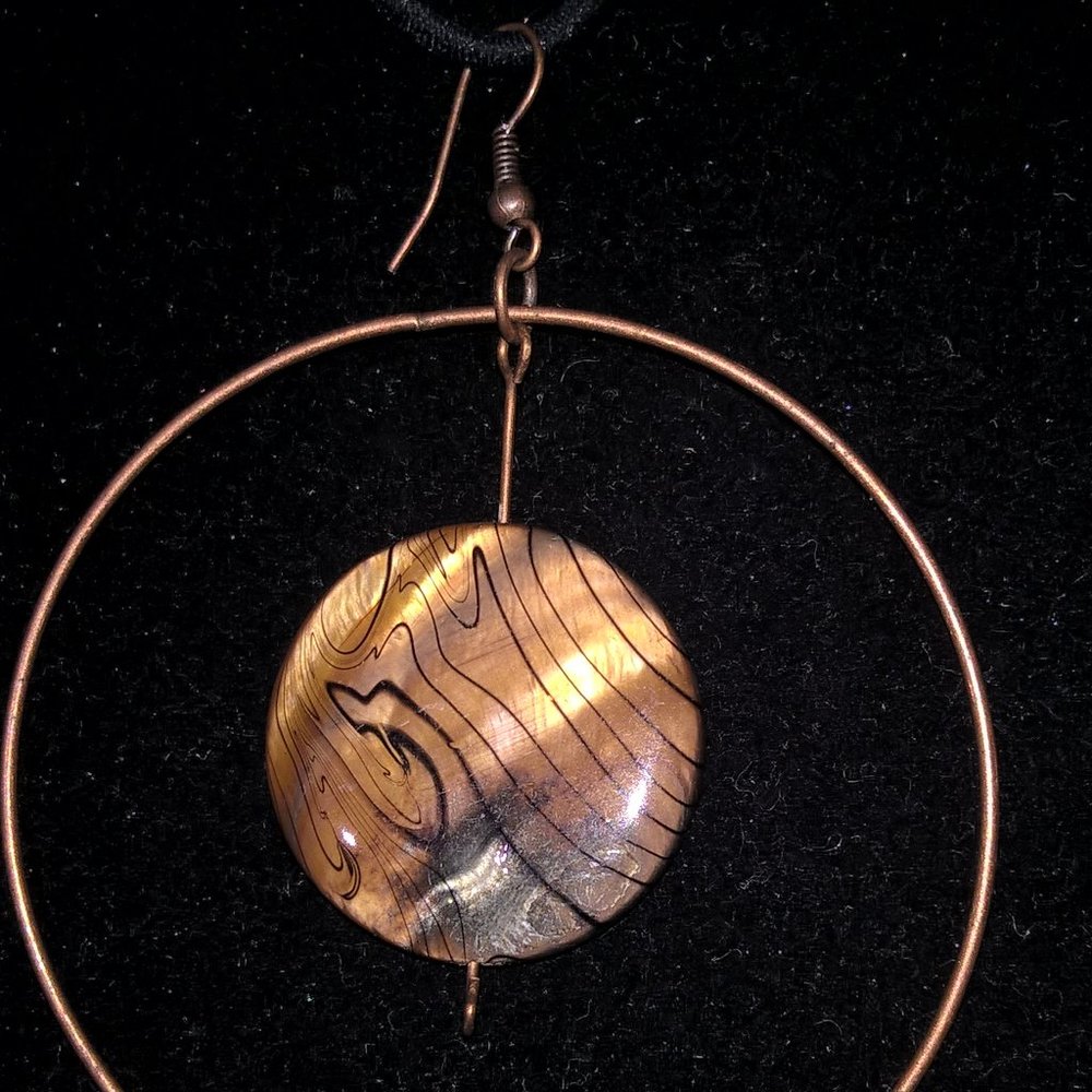 Large hoop earrings